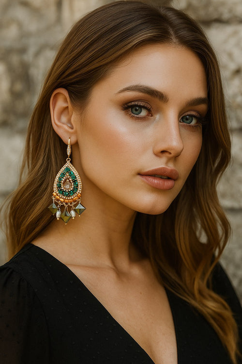 Womens Green Earrings